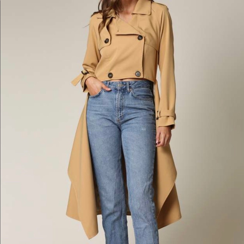 BLITHE CROPPED TRENCHCOAT